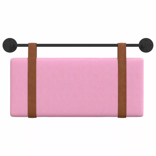  Fali Fejtámla Falra szerelhető Rózsaszín 90 x 40 cm Faanyag
