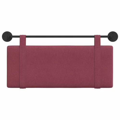  Fali Fejtámla Falra szerelhető Bordó 110 x 55 x 5 cm szövet