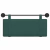  Fali Fejtámla Falra szerelhető Sötétzöld 110 x 55 x 5 cm szövet