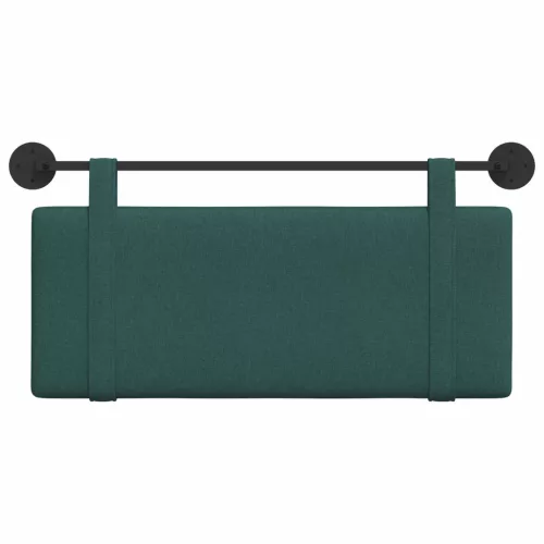  Fali Fejtámla Falra szerelhető Sötétzöld 110 x 55 x 5 cm szövet
