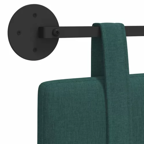  Fali Fejtámla Falra szerelhető Sötétzöld 110 x 55 x 5 cm szövet