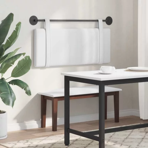  Fali Fejtámla Falra szerelhető Fehér 110 x 55 x 5 cm szövet