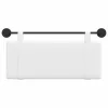  Fali Fejtámla Falra szerelhető Fehér 110 x 55 x 5 cm szövet