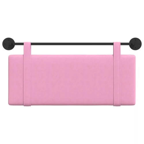  Fali Fejtámla Falra szerelhető Rózsaszín 110 x 55 x 5 cm szövet