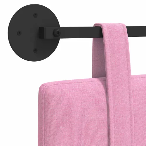  Fali Fejtámla Falra szerelhető Rózsaszín 110 x 55 x 5 cm szövet