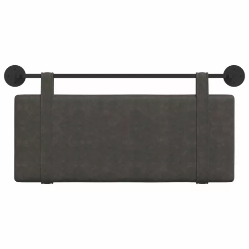  Fali Fejtámla Falra szerelhető Fekete 110 x 55 x 5 cm Antik PU