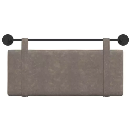 Fali Fejtámla Falra szerelhető Szürke 110 x 55 x 5 cm Antik PU