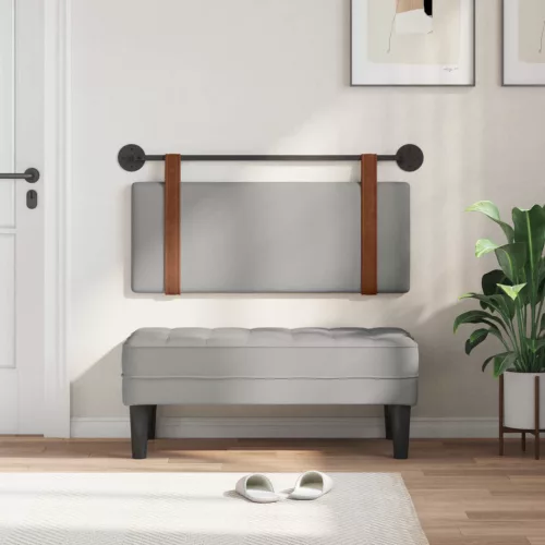  Fali Fejtámla Falra szerelhető Felhőszürke 100 x 40 cm Faanyag