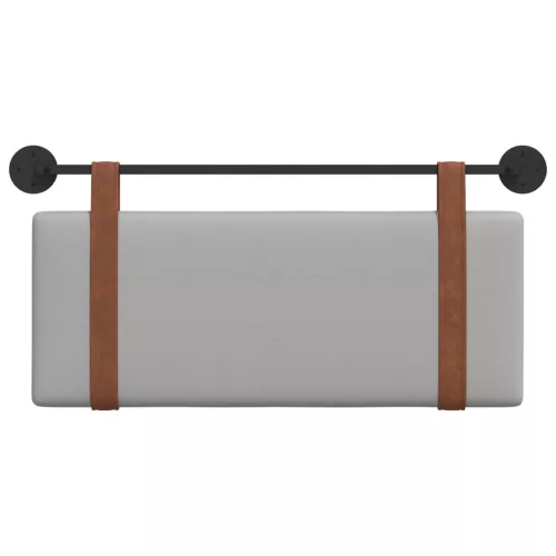  Fali Fejtámla Falra szerelhető Felhőszürke 100 x 40 cm Faanyag