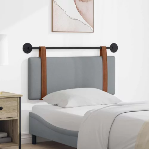  Fali Fejtámla Egyszínű Világosszürke 100 x 40 cm Faanyag