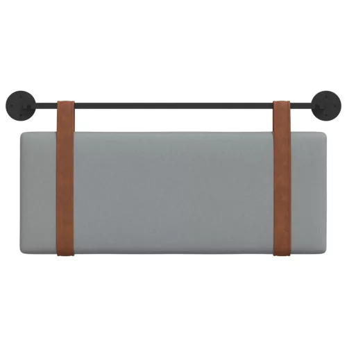  Fali Fejtámla Egyszínű Világosszürke 100 x 40 cm Faanyag