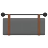  Fali Fejtámla Falra szerelhető Sötétszürke 100 x 40 cm Faanyag