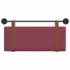  Fali Fejtámla Falra szerelhető Bordó 100 x 40 cm Faanyag