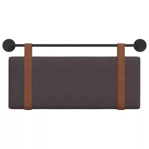  Fali Fejtámla Falra szerelhető Sötét Barna 100 x 40 cm Faanyag