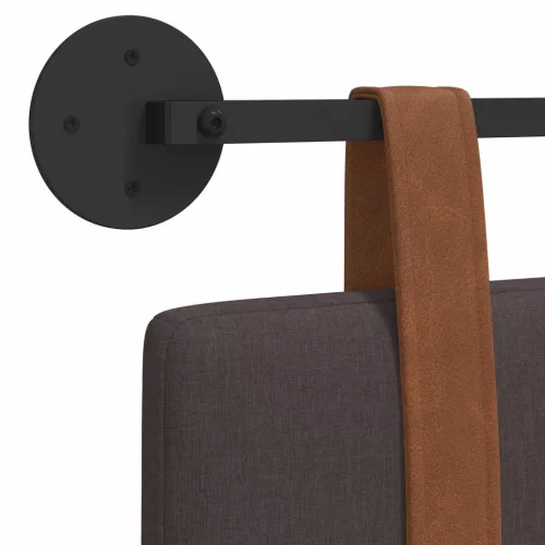  Fali Fejtámla Falra szerelhető Sötét Barna 100 x 40 cm Faanyag