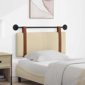  Fali Fejtámla Falra szerelhető Krém 100 x 40 cm Faanyag