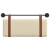  Fali Fejtámla Falra szerelhető Krém 100 x 40 cm Faanyag