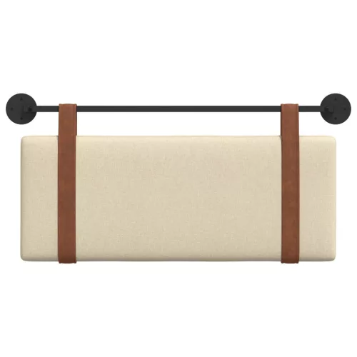  Fali Fejtámla Falra szerelhető Krém 100 x 40 cm Faanyag