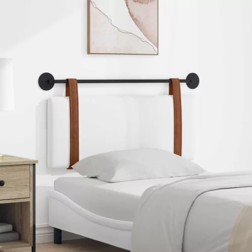  Fali Fejtámla Falra szerelhető Fehér 100 x 40 cm Faanyag