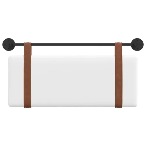  Fali Fejtámla Falra szerelhető Fehér 100 x 40 cm Faanyag