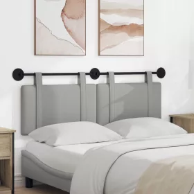    Fali Fejtámla Egyszínű Felhőszürke 130 x 55 x 5 cm szövet