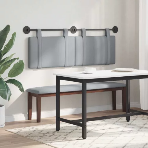  Fali Fejtámla Egyszínű Világosszürke 130 x 55 x 5 cm szövet