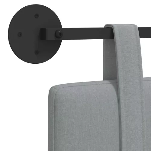  Fali Fejtámla Egyszínű Világosszürke 130 x 55 x 5 cm szövet