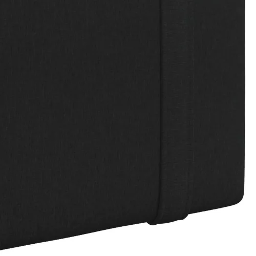  Fali Fejtámla Falra szerelhető Fekete 130 x 55 x 5 cm szövet