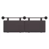  Fali Fejtámla Egyszínű Sötét Barna 130 x 55 x 5 cm szövet