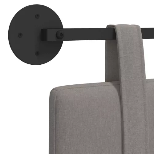  Fali Fejtámla Falra szerelhető Tópszínű 130 x 55 x 5 cm szövet