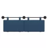  Fali Fejtámla Falra szerelhető Kék 130 x 55 x 5 cm szövet