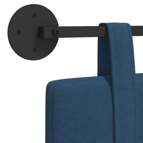  Fali Fejtámla Falra szerelhető Kék 130 x 55 x 5 cm szövet