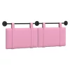  Fali Fejtámla Falra szerelhető Rózsaszín 130 x 55 x 5 cm szövet