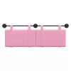  Fali Fejtámla Falra szerelhető Rózsaszín 130 x 55 x 5 cm szövet