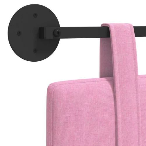  Fali Fejtámla Falra szerelhető Rózsaszín 130 x 55 x 5 cm szövet