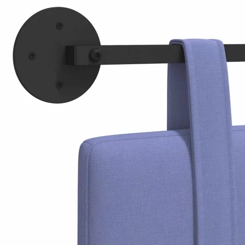  Fali Fejtámla Falra szerelhető Farmerkék 130 x 55 x 5 cm szövet