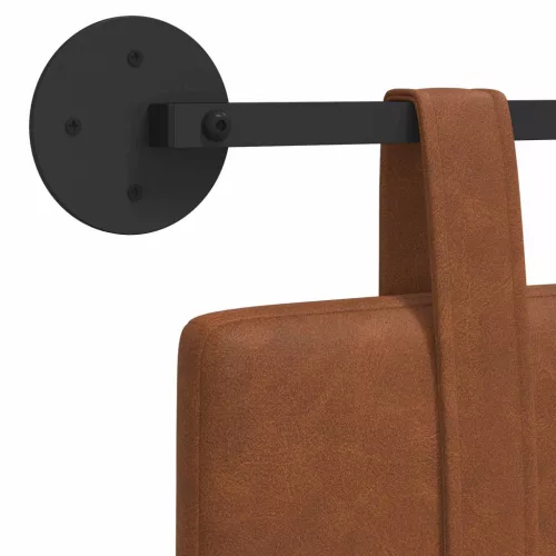  Fali Fejtámla Falra szerelhető Barna 130 x 55 x 5 cm Antik PU