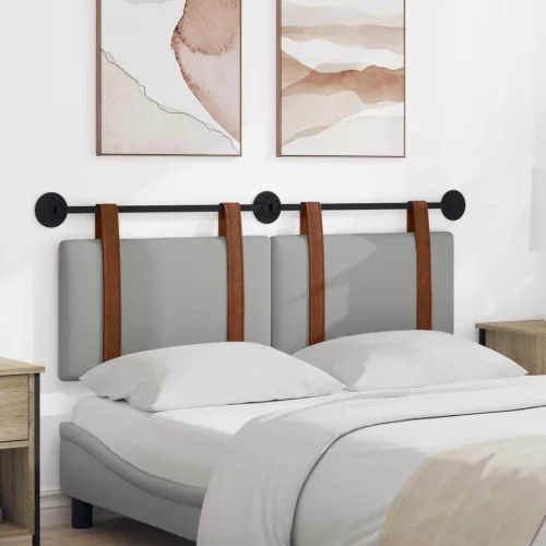  Fali Fejtámla Falra szerelhető Felhőszürke 120 x 40 cm Faanyag