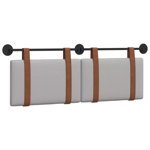  Fali Fejtámla Falra szerelhető Felhőszürke 120 x 40 cm Faanyag