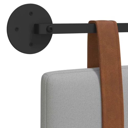  Fali Fejtámla Falra szerelhető Felhőszürke 120 x 40 cm Faanyag