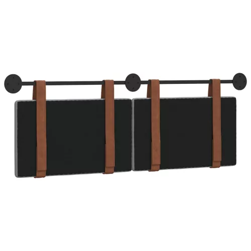  Fali Fejtámla Egyszínű Világosszürke 120 x 40 cm Faanyag