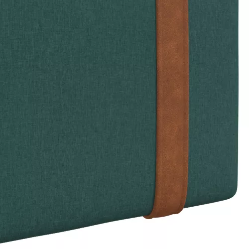  Fali Fejtámla Falra szerelhető Sötétzöld 120 x 40 cm Faanyag