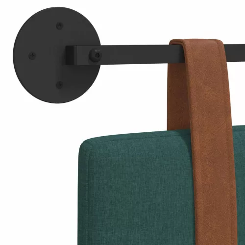  Fali Fejtámla Falra szerelhető Sötétzöld 120 x 40 cm Faanyag