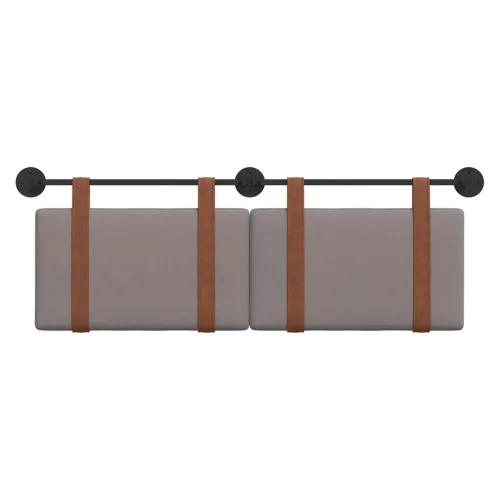  Fali Fejtámla Falra szerelhető Tópszínű 120 x 40 cm Faanyag