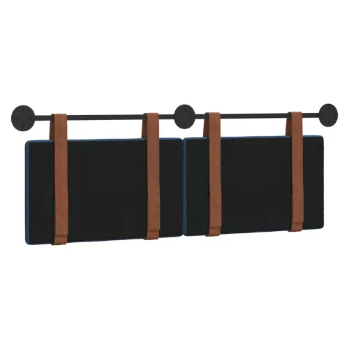  Fali Fejtámla Falra szerelhető Egyszínű Kék 120 x 40 cm Faanyag