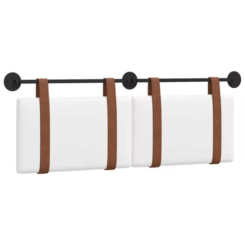  Fali Fejtámla Falra szerelhető Fehér 120 x 40 cm Faanyag