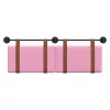  Fali Fejtámla Falra szerelhető Rózsaszín 120 x 40 cm Faanyag