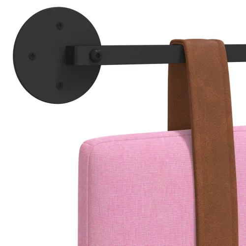  Fali Fejtámla Falra szerelhető Rózsaszín 120 x 40 cm Faanyag