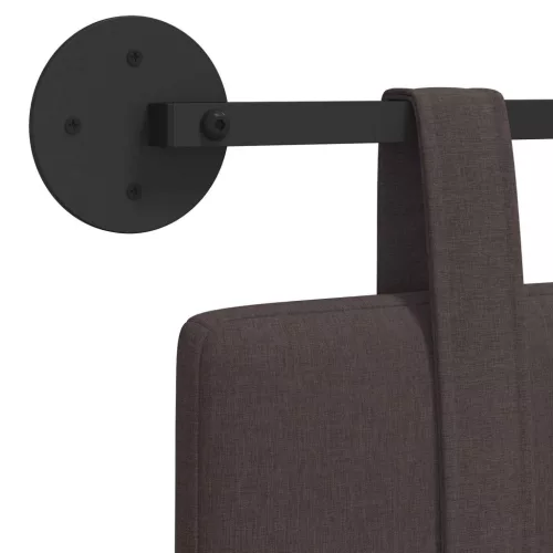  Fali Fejtámla Egyszínű Sötét Barna 150 x 55 x 5 cm szövet