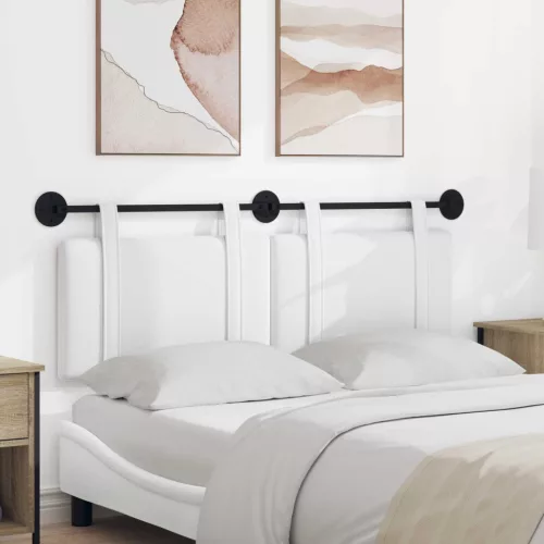  Fali Fejtámla Falra szerelhető Fehér 150 x 55 x 5 cm szövet